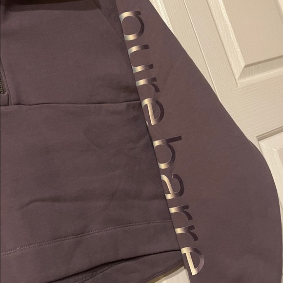 New with tag pure barre fleece, half zip sweatshirt in nightshade, small - Picture 2 of 4